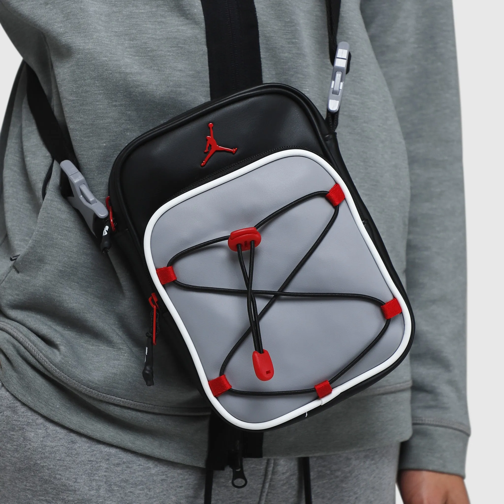 AJ FESTIVAL BAG /CEMENT GREY/GYM RED-BLACK` sold by JD Sports product image thumbnail 2