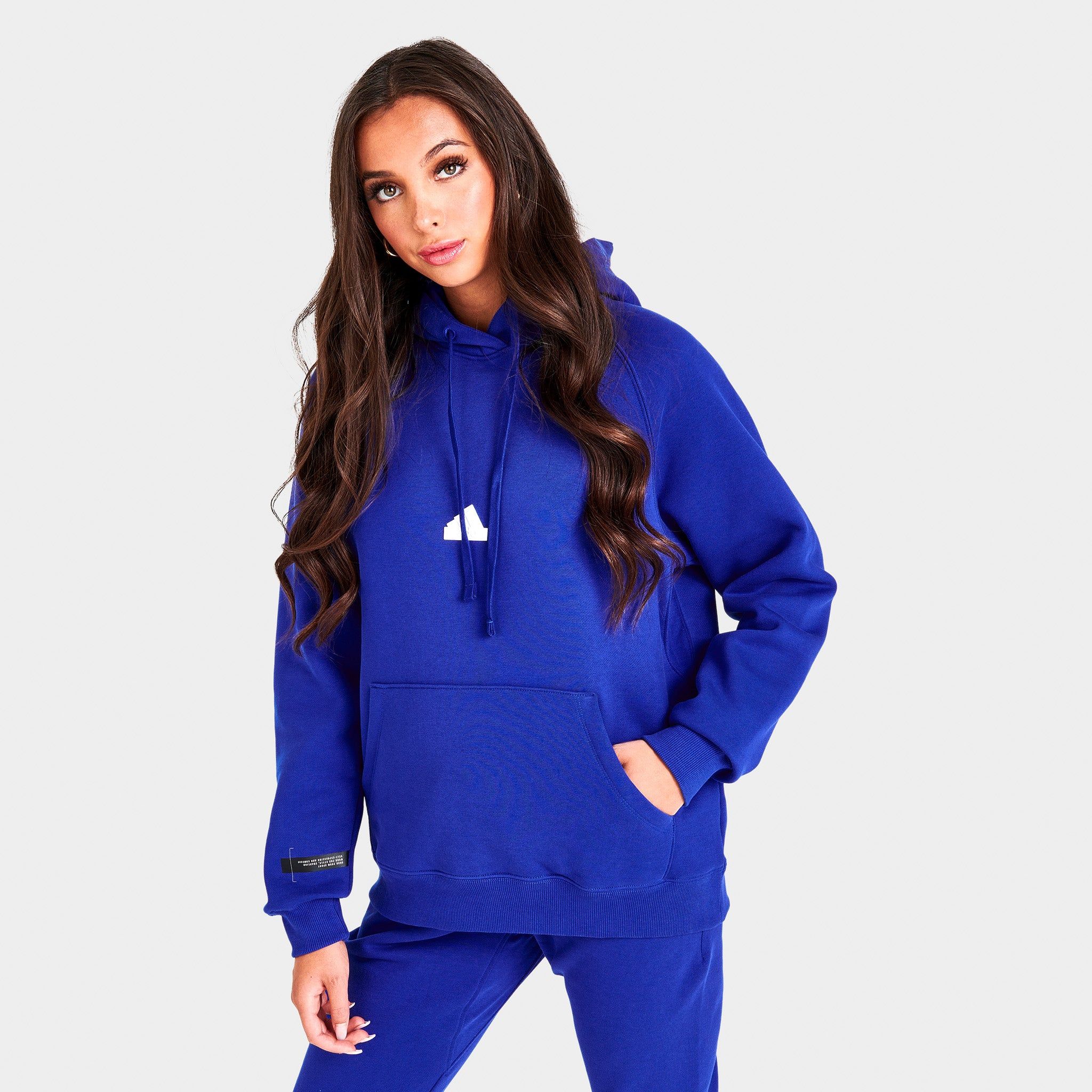 adidas Women's Oversized Pullover Hoodie / Semi Lucid Blue sold by JD Sports product image thumbnail 3