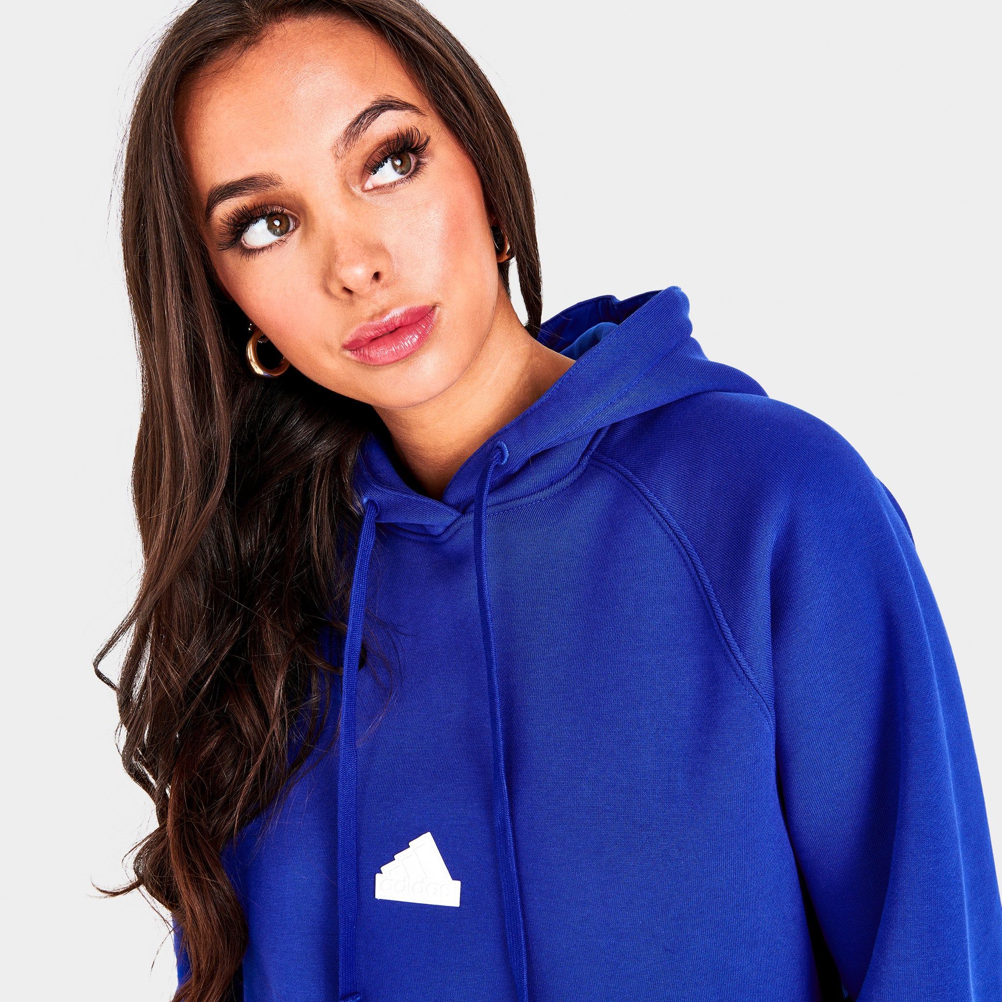 adidas Women's Oversized Pullover Hoodie / Semi Lucid Blue sold by JD Sports product image thumbnail 4