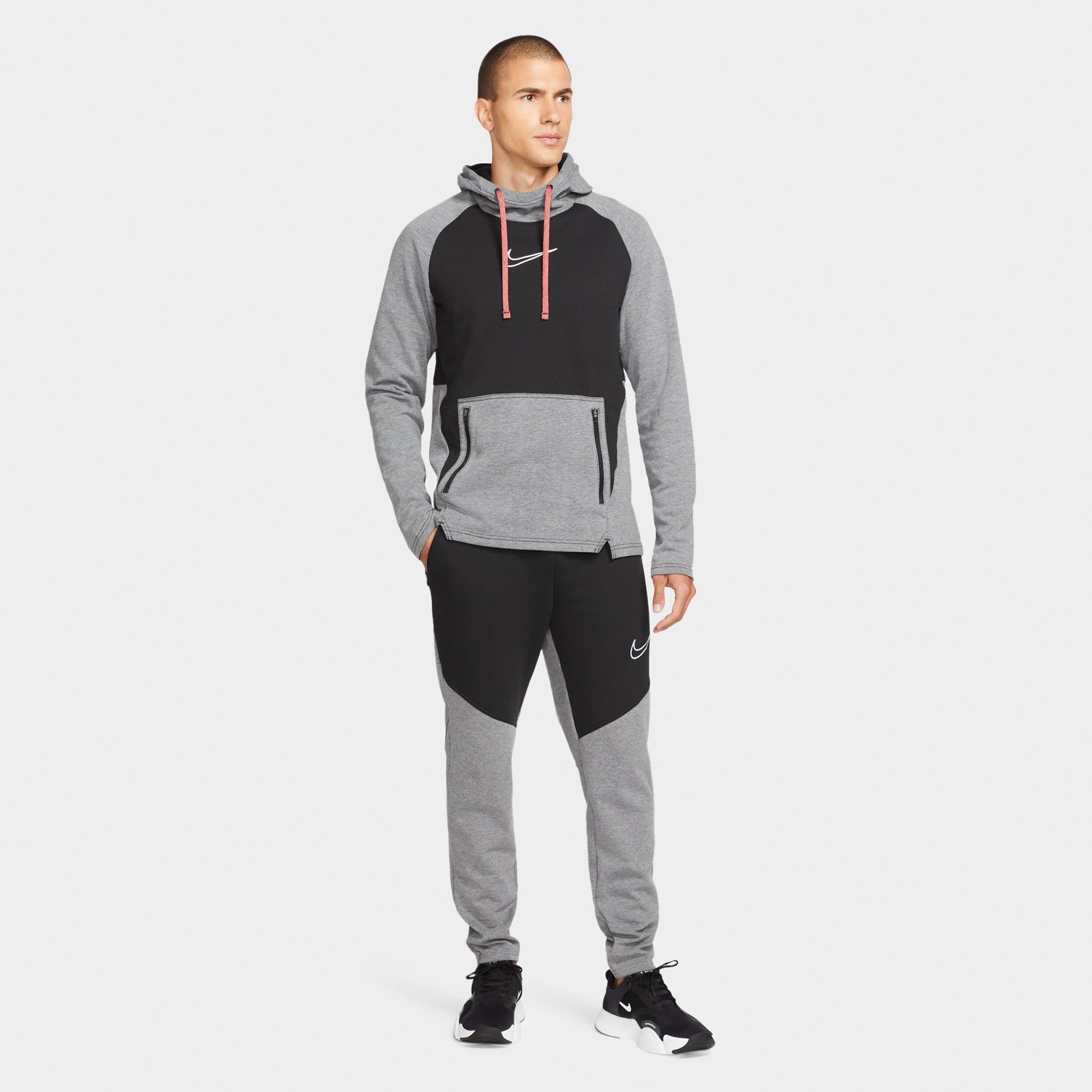Nike Therma-FIT Training Pullover Hoodie Black / Heather - Black sold by JD Sports product image thumbnail 5