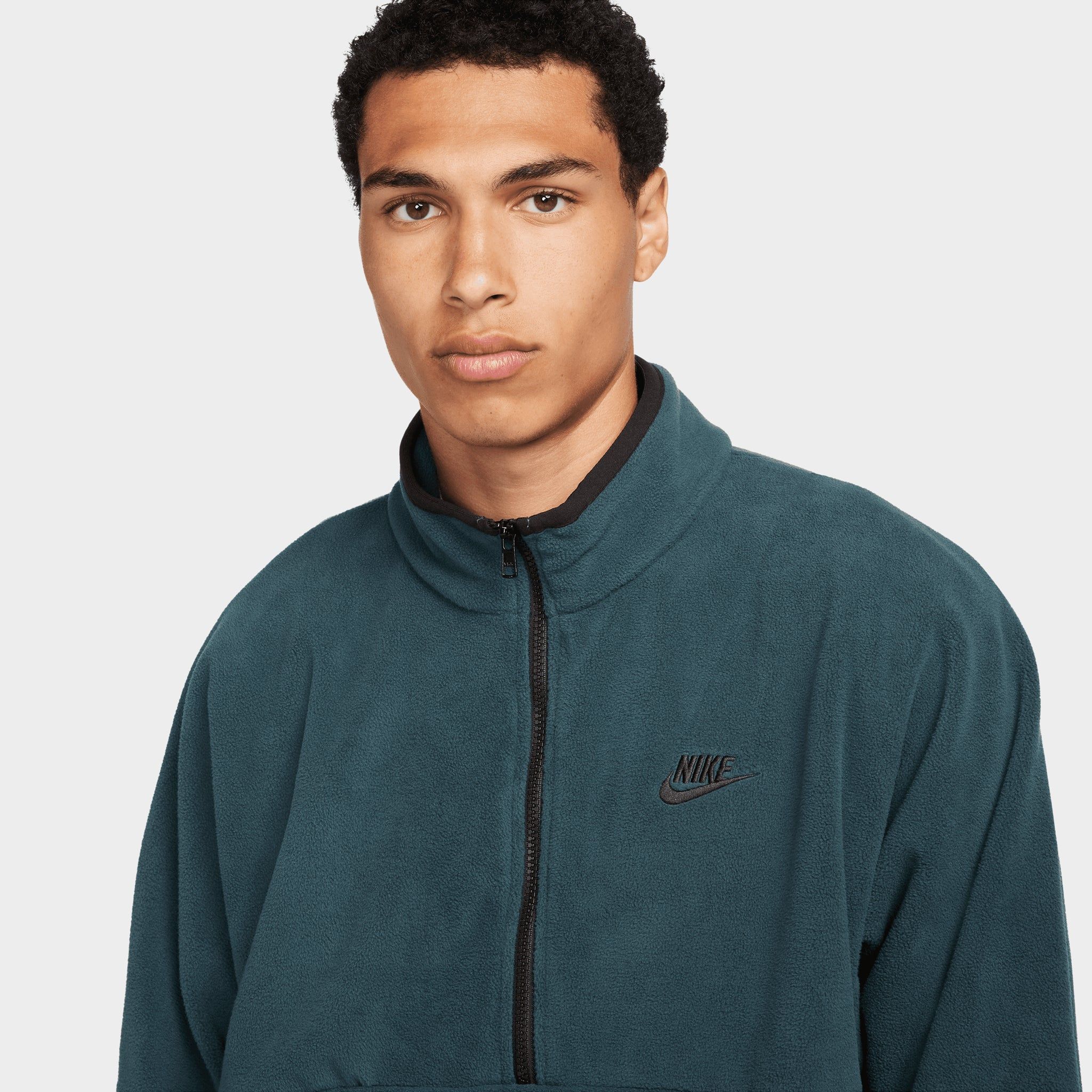 Nike Sportswear Club+ Fleece Pullover Half Zip Sweater / Deep Jungle sold by JD Sports product image thumbnail 3