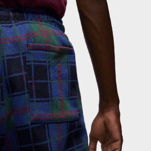 Jordan Essentials Holiday Plaid Fleece Pants Noble Green / Rattan sold by JD Sports