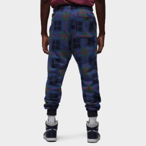 Jordan Essentials Holiday Plaid Fleece Pants Noble Green / Rattan sold by JD Sports