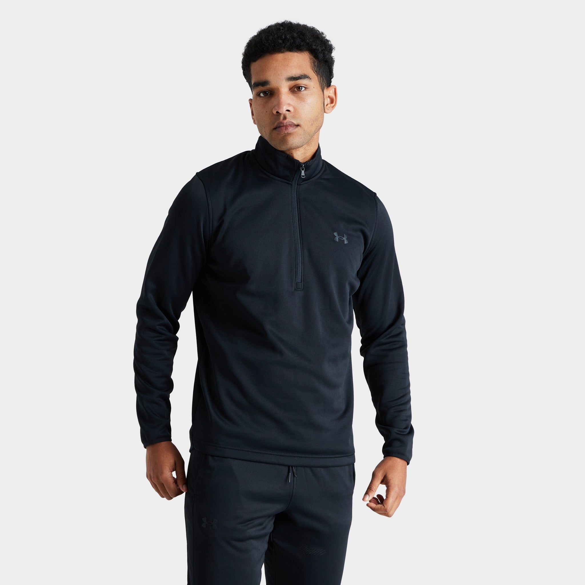 Under Armour Armour Fleece Half Zip Hoodie / Black sold by JD Sports