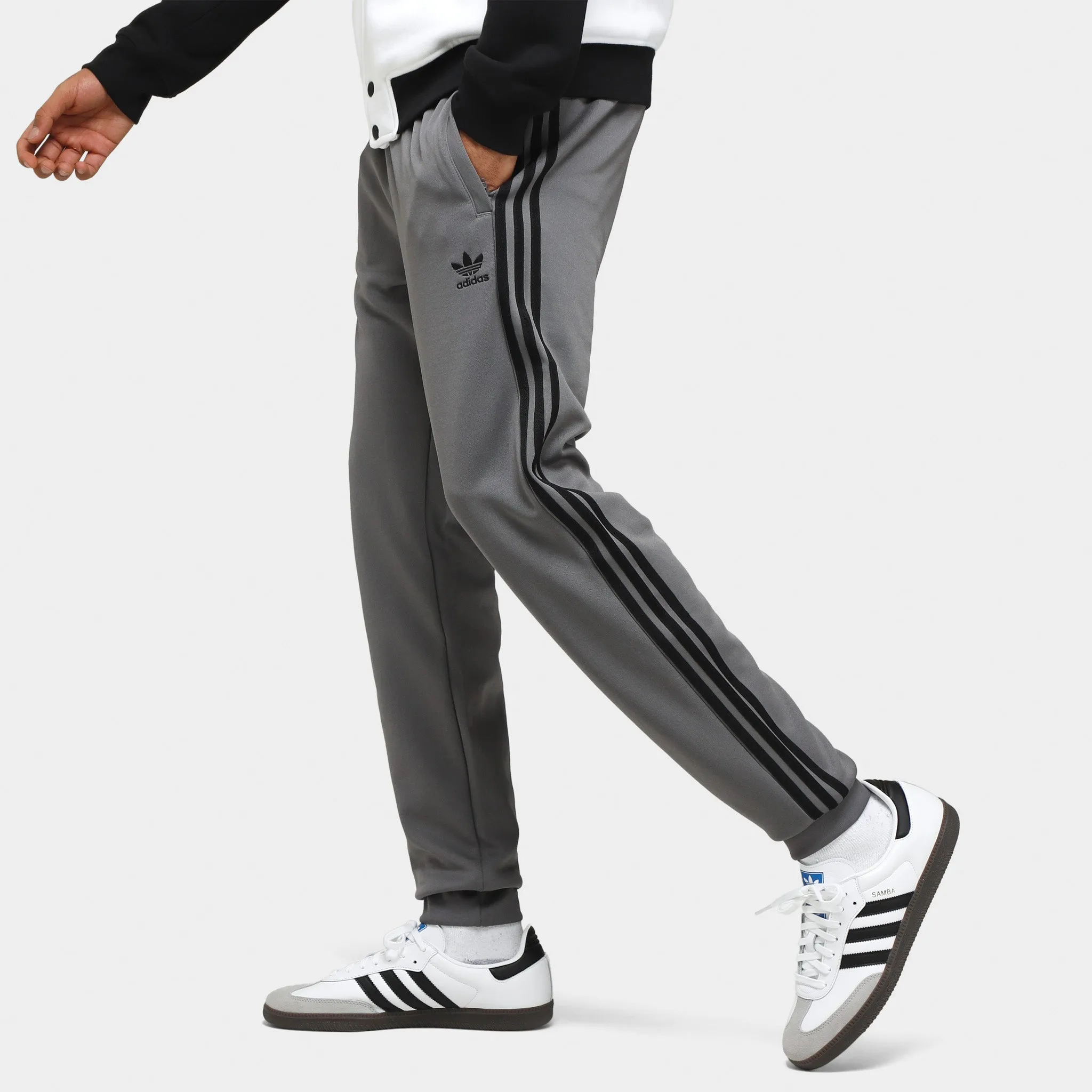 adidas Originals SST Track Pants Grey Four / Black sold by JD Sports product image thumbnail 4