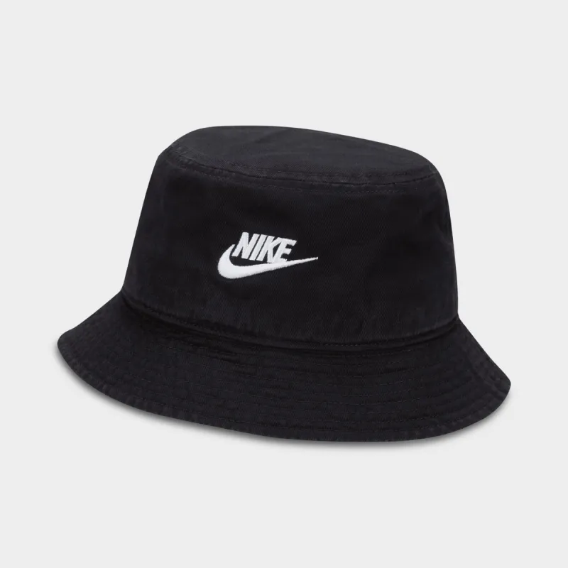 Nike Apex Futura Washed Bucket Hat Black / White sold by JD Sports
