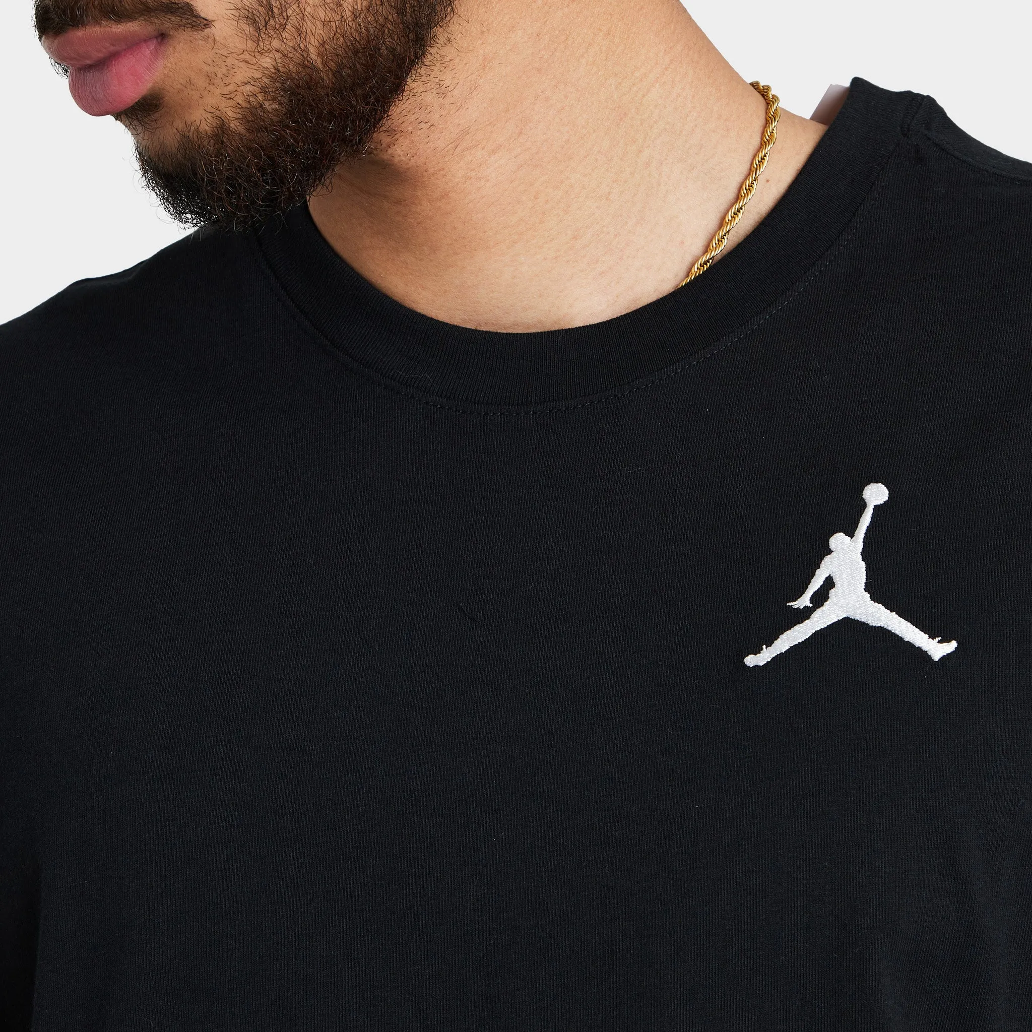 Jordan Jumpman Short Sleeve T-shirt Black / White sold by JD Sports product image thumbnail 4