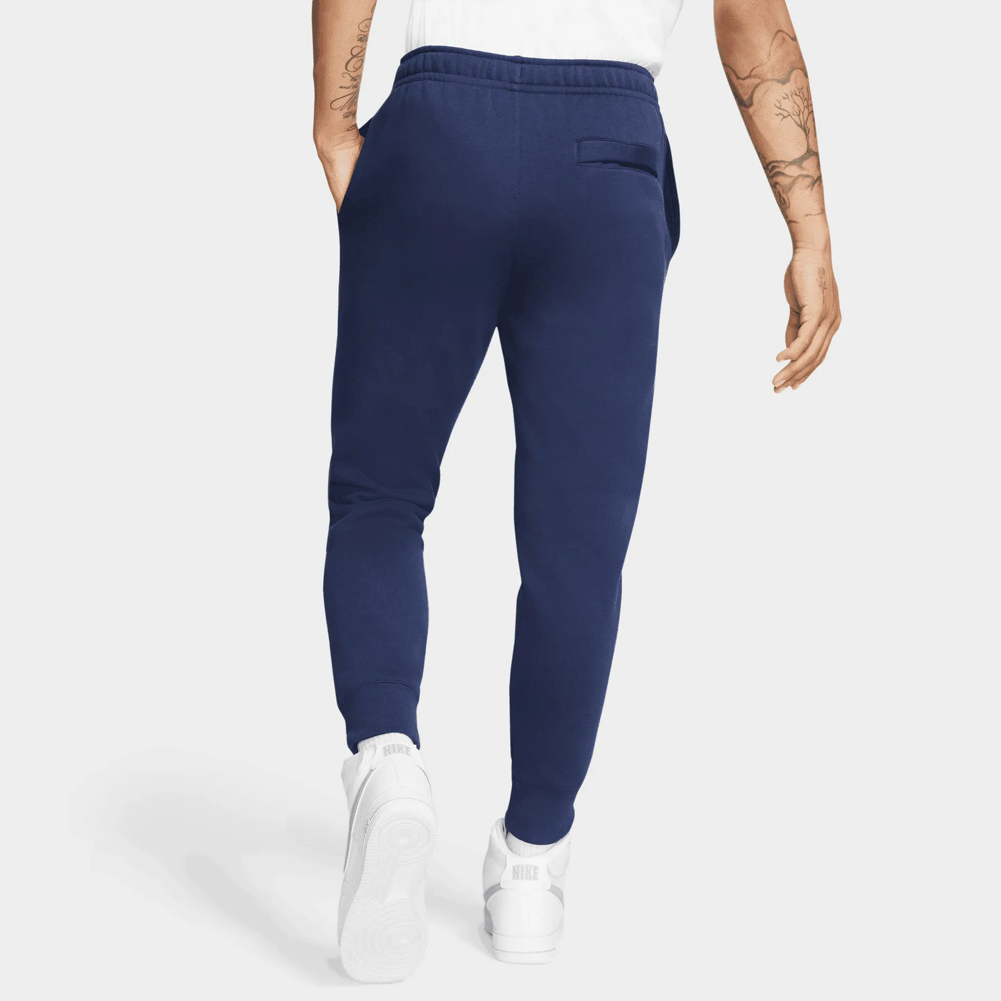 Nike Sportswear Club Fleece Joggers Midnight Navy / Midnight Navy - White sold by JD Sports product image thumbnail 2