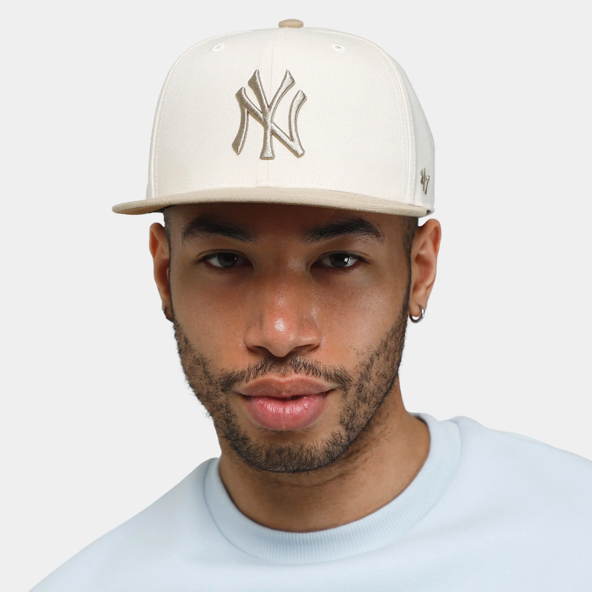 47 Brand New York Yankees Sierra Sure Shot Captain Snapback Natural / Khaki sold by JD Sports