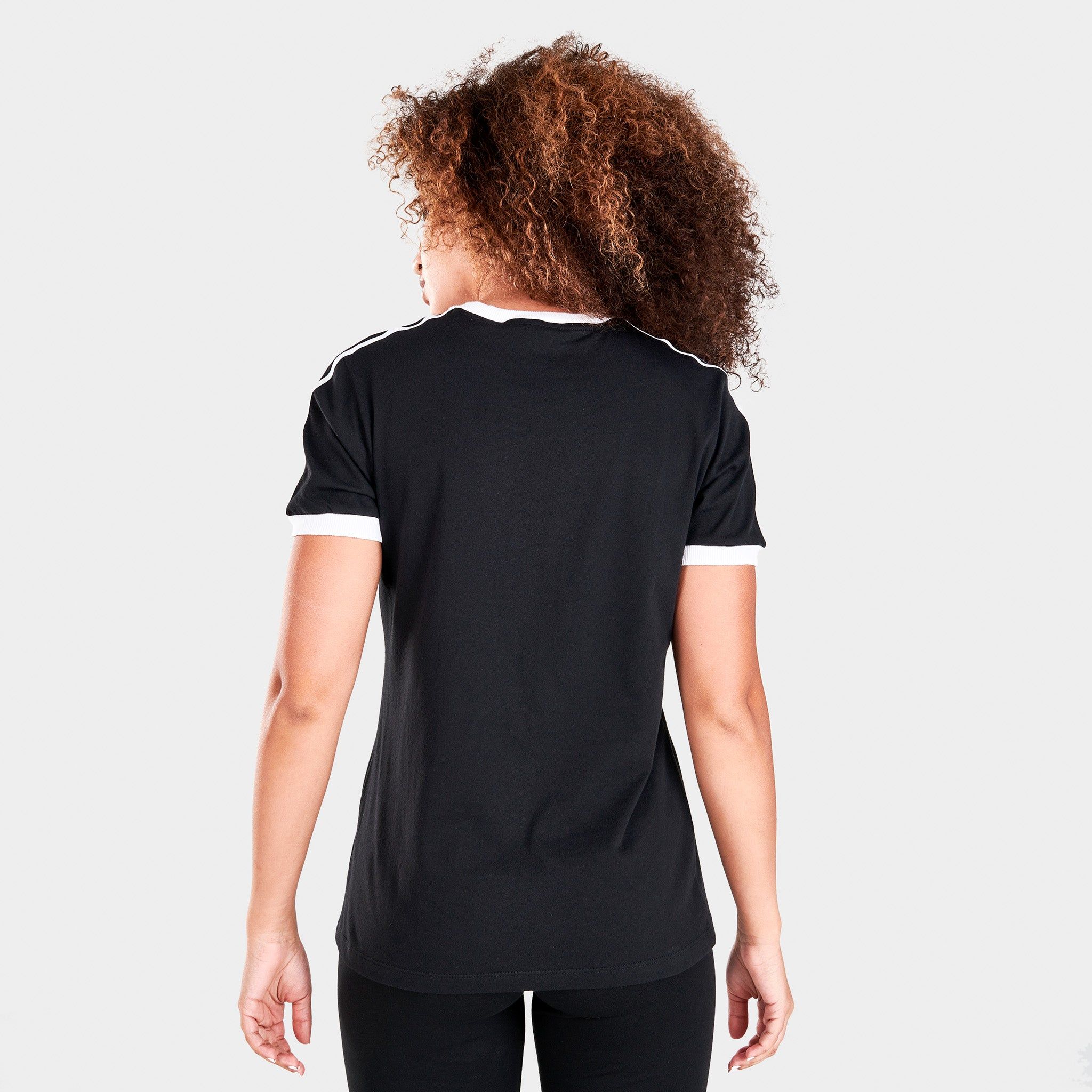 adidas Originals Women's Adicolor Classics 3-Stripes T-shirt / Black sold by JD Sports product image thumbnail 2