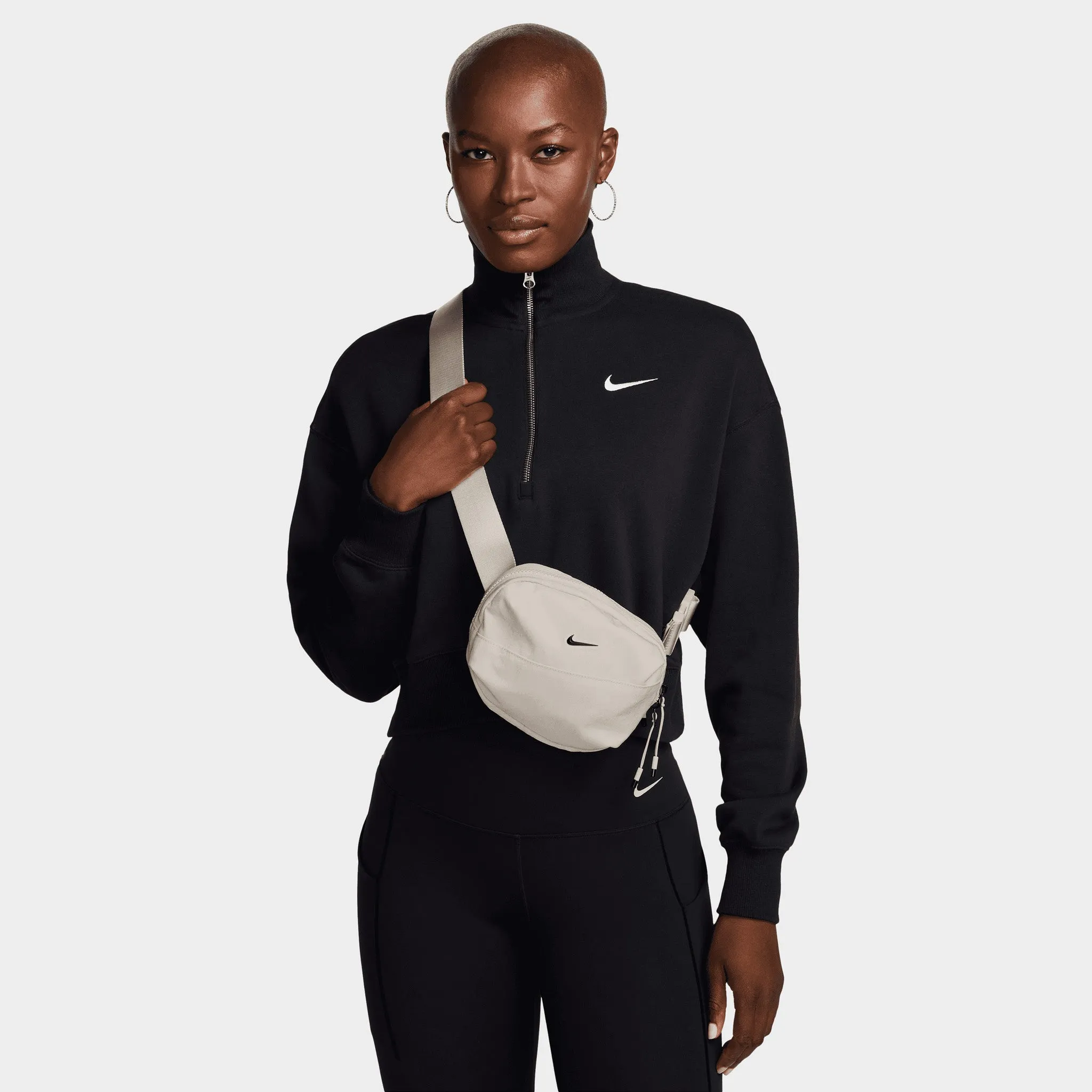 Nike Aura Waistpack (1L) Light Bone / Light Bone - Black sold by JD Sports