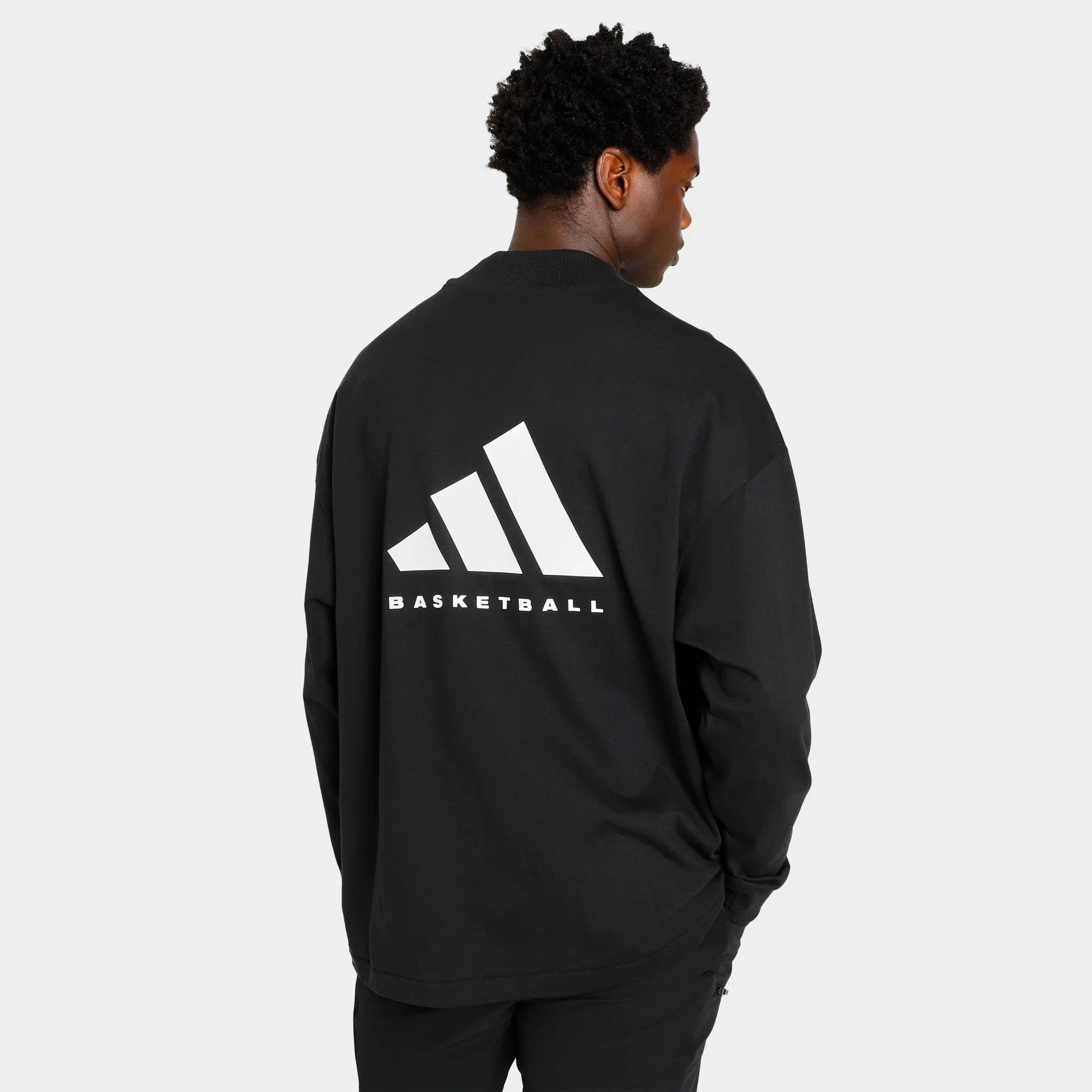 adidas Basketball Long Sleeve T-shirt / Black sold by JD Sports product image thumbnail 2
