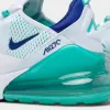 Nike Air Max 270 White / Hyper Jade - Deep Royal Blue sold by JD Sports