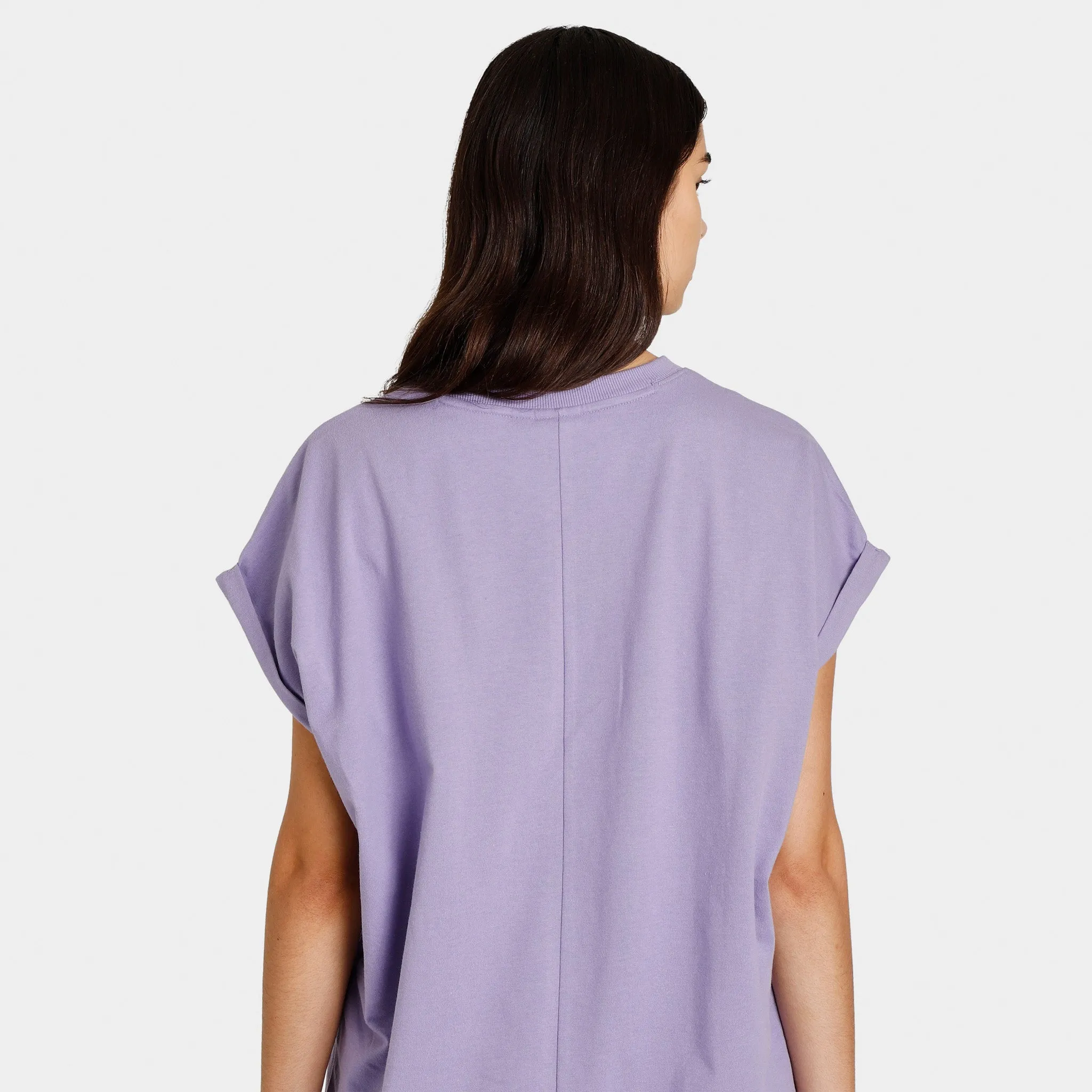 adidas Originals Women's Adicolor Classics Trefoil T-shirt Dress / Magic Lilac sold by JD Sports product image thumbnail 2