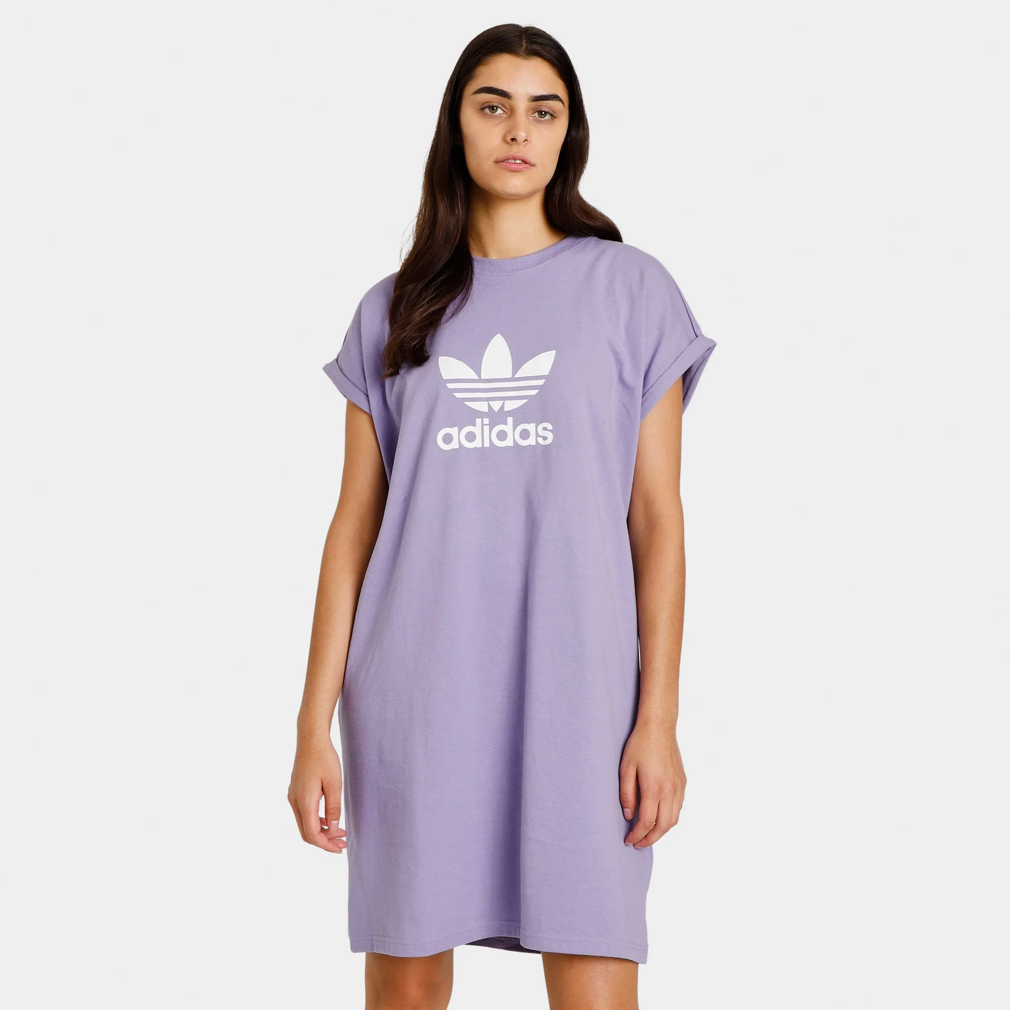 adidas Originals Women's Adicolor Classics Trefoil T-shirt Dress / Magic Lilac sold by JD Sports