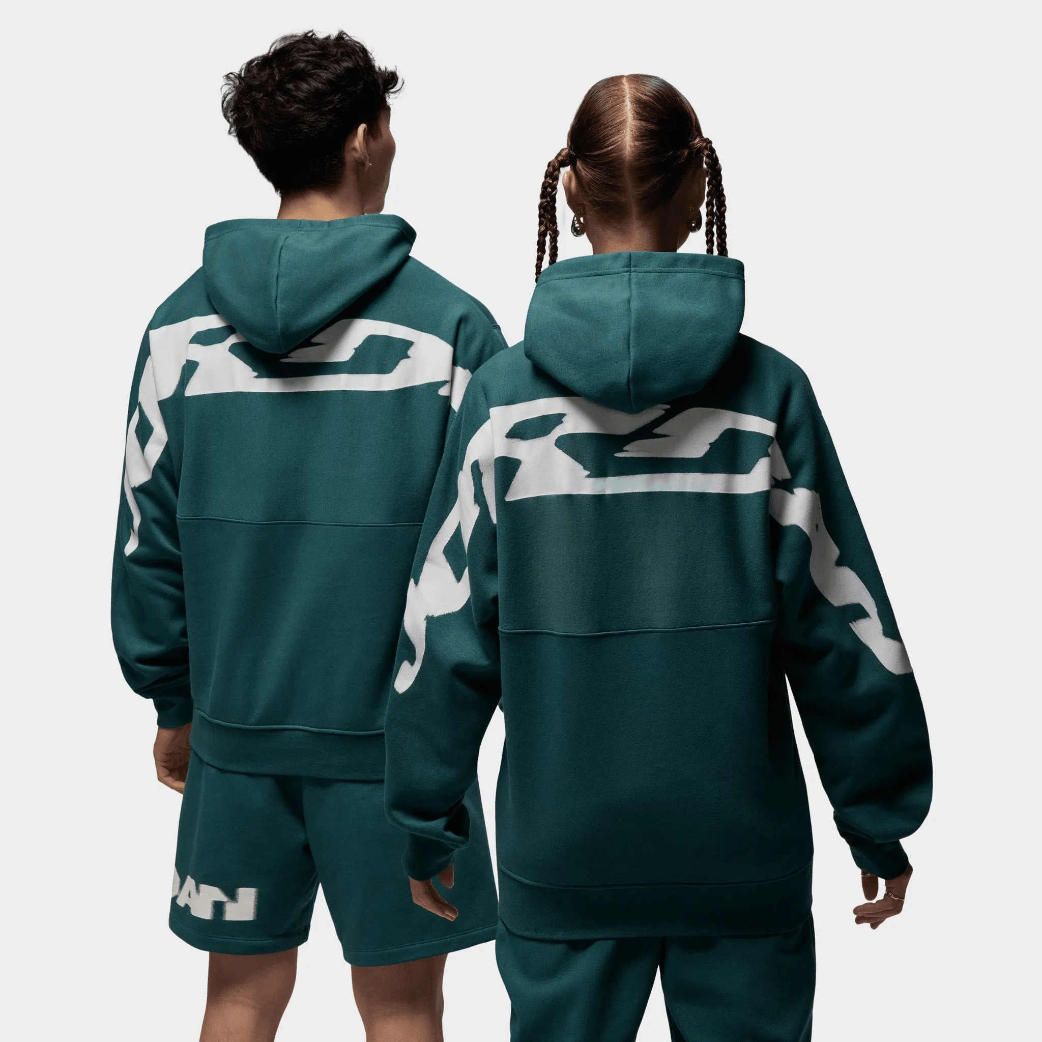 Jordan Flight MVP Statement Fleece Pullover Hoodie Oxidized Green / Sail sold by JD Sports product image thumbnail 2