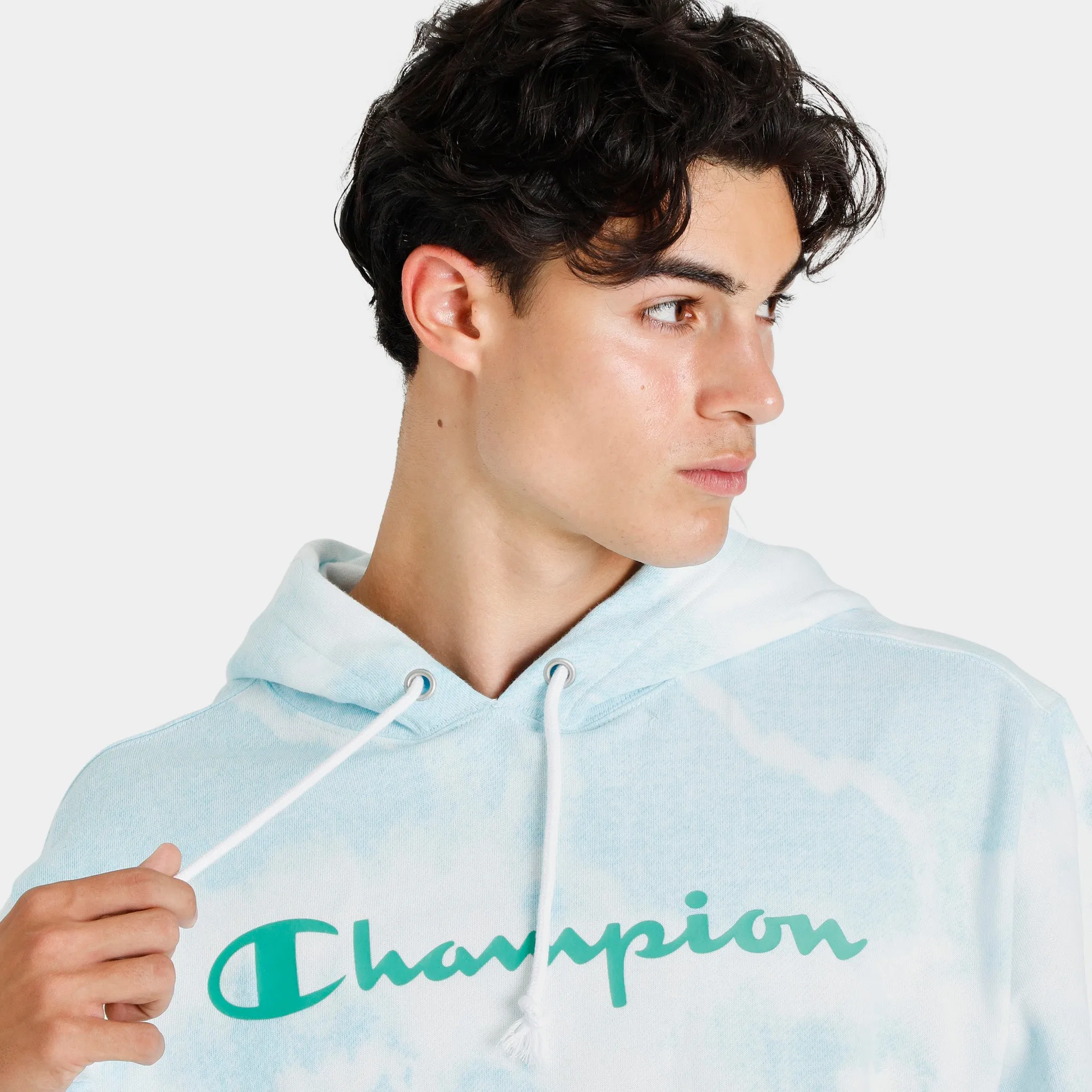 Champion Lightweight Tie-Dye Pullover Hoodie / Exhibit Blue sold by JD Sports product image thumbnail 4