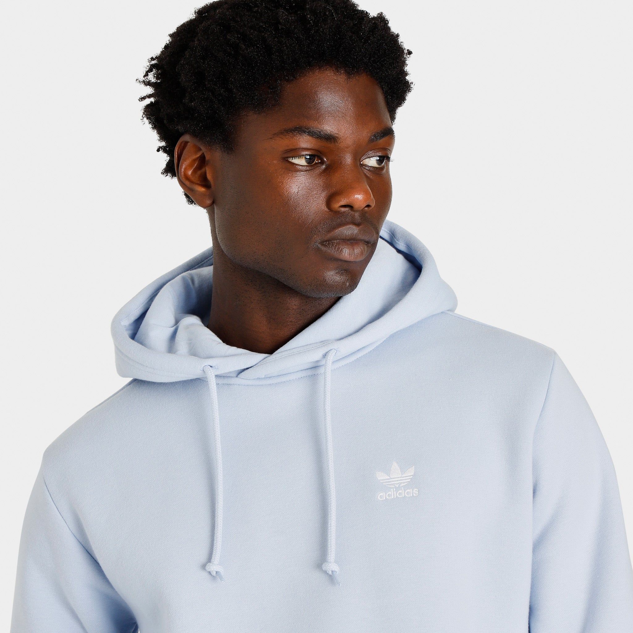 adidas Originals Trefoil Essentials Pullover Hoodie / Blue Dawn sold by JD Sports product image thumbnail 3