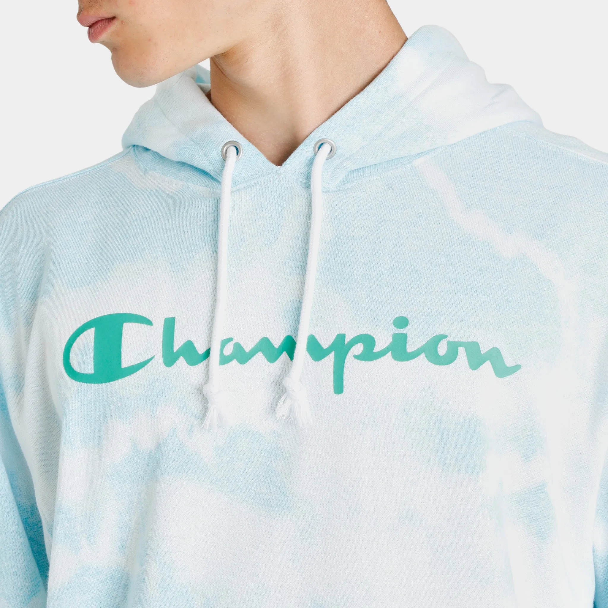 Champion Lightweight Tie-Dye Pullover Hoodie / Exhibit Blue sold by JD Sports product image thumbnail 3
