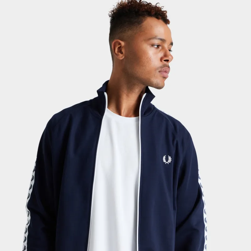 Fred Perry Taped Track Jacket / Carbon Blue sold by JD Sports