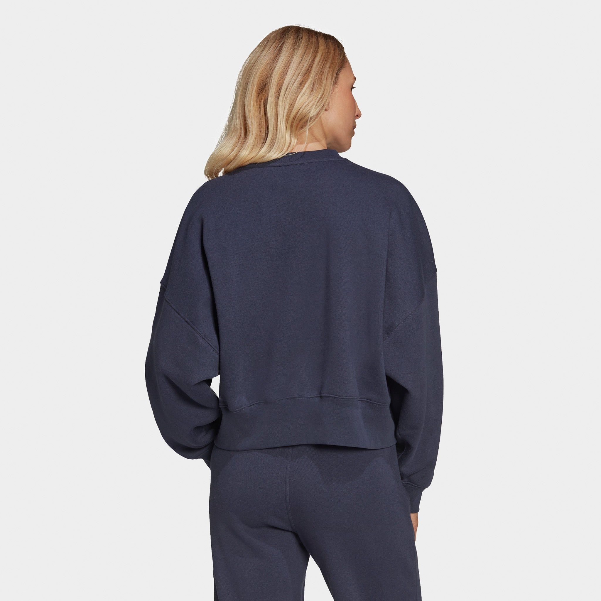 adidas Originals Women's Adicolour Essentials Fleece Sweatshirt / Shadow Navy sold by JD Sports product image thumbnail 2