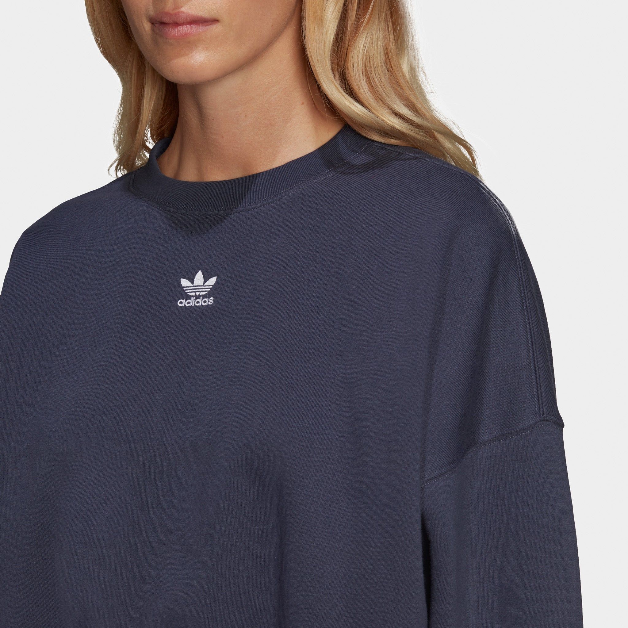 adidas Originals Women's Adicolour Essentials Fleece Sweatshirt / Shadow Navy sold by JD Sports product image thumbnail 4
