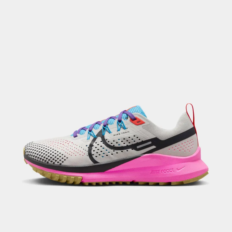 Nike Women's React Pegasus Trail 4 Light Orewood Brown / Blue Lightning - Pink Spell sold by JD Sports