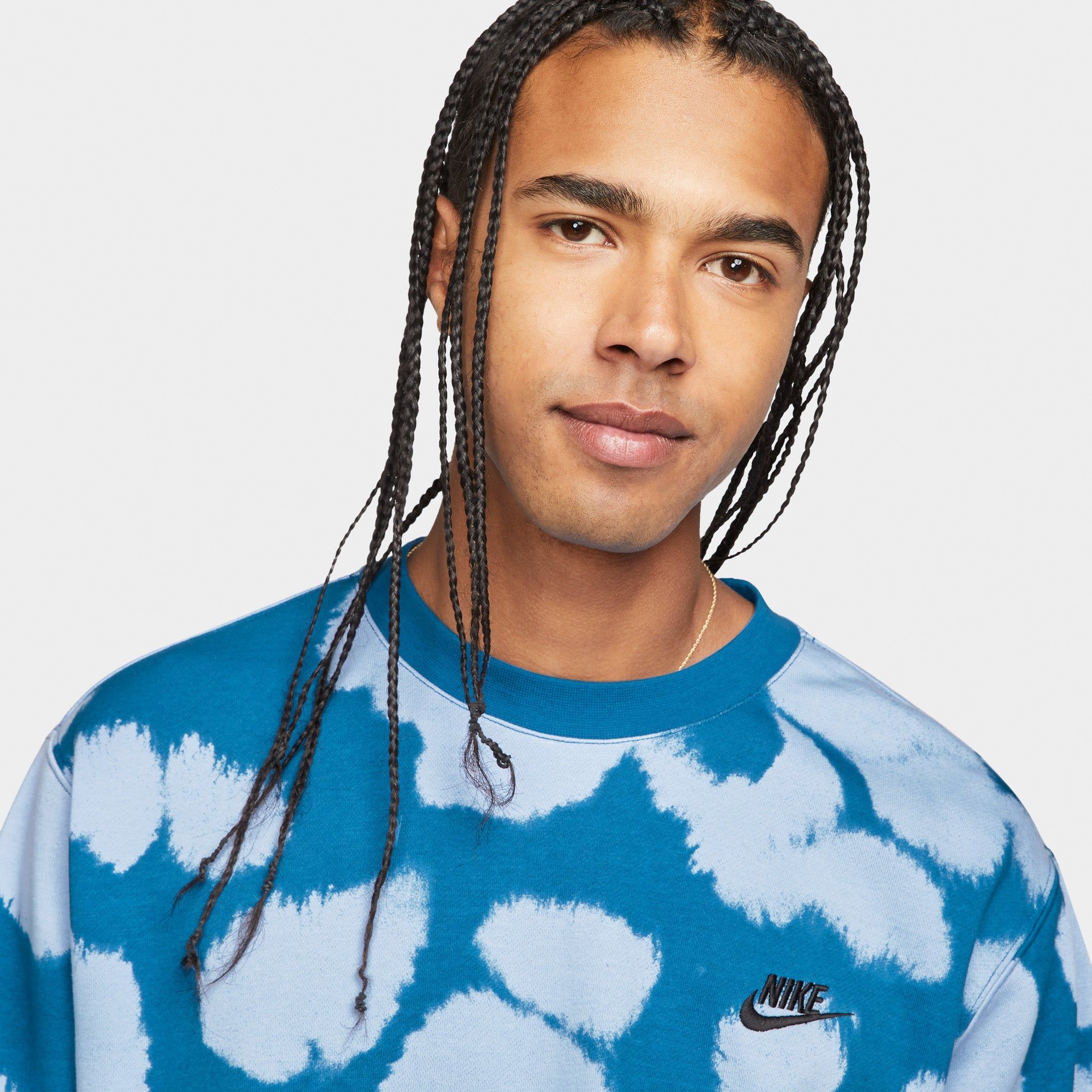 Nike Sportswear Sport Essentials+ French Terry Crew Light Marine / Dark Marina Blue sold by JD Sports product image thumbnail 3