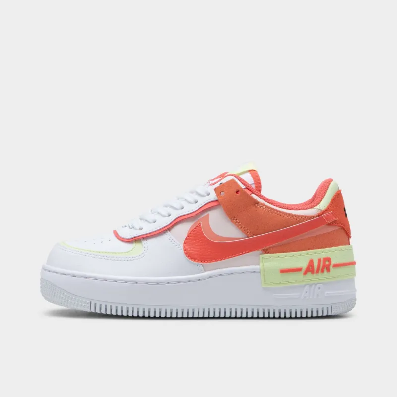 Nike Women's Air Force 1 Shadow White / Magic Ember - Crimson Bliss sold by JD Sports