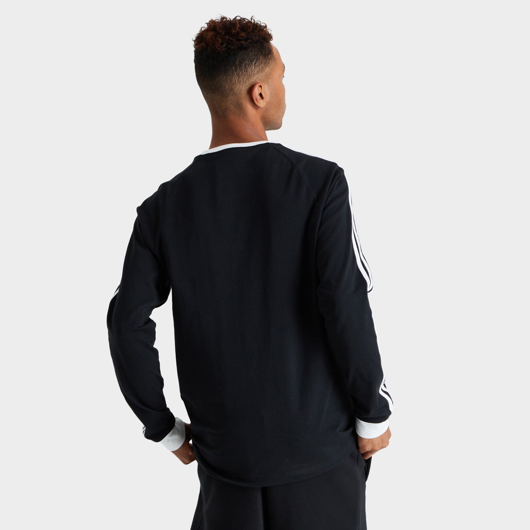 adidas Originals Adicolor Classics 3-Stripes Long Sleeve T-shirt / Black sold by JD Sports product image thumbnail 2