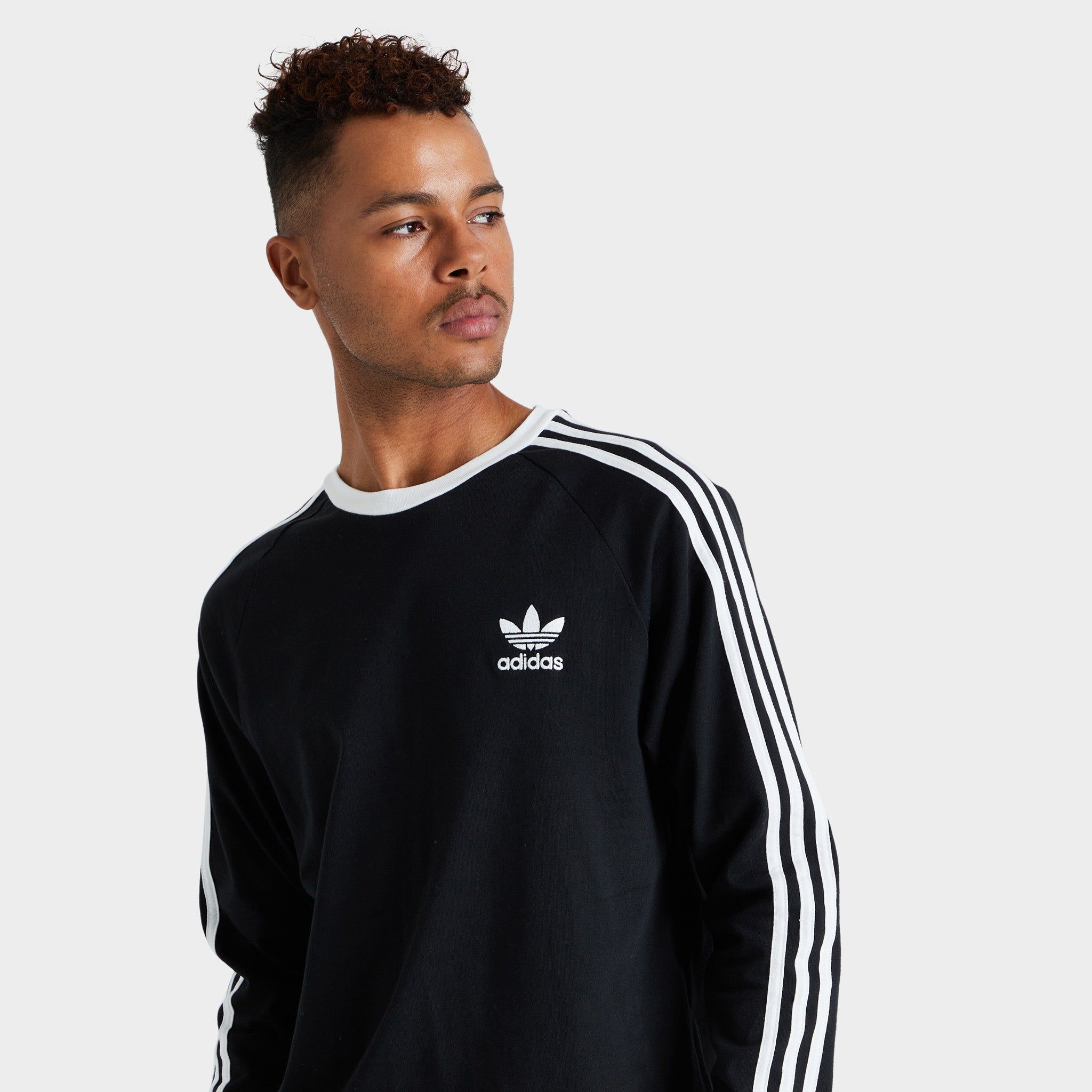 adidas Originals Adicolor Classics 3-Stripes Long Sleeve T-shirt / Black sold by JD Sports product image thumbnail 3