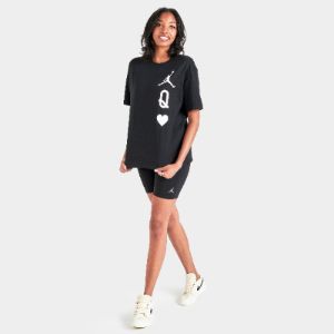 Jordan Women's Queen of Hearts T-shirt / Black sold by JD Sports