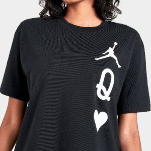 Jordan Women's Queen of Hearts T-shirt / Black sold by JD Sports