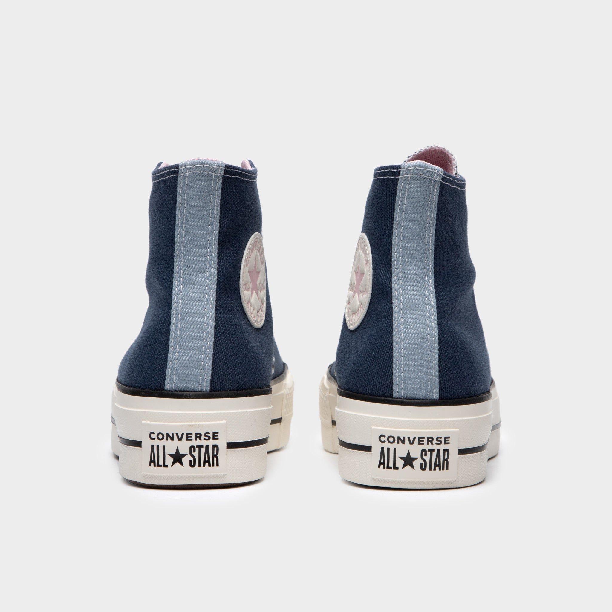Chuck Taylor All Star Platform Denim Hi Navy / Egret - Sunrise Pink sold by JD Sports product image thumbnail 4