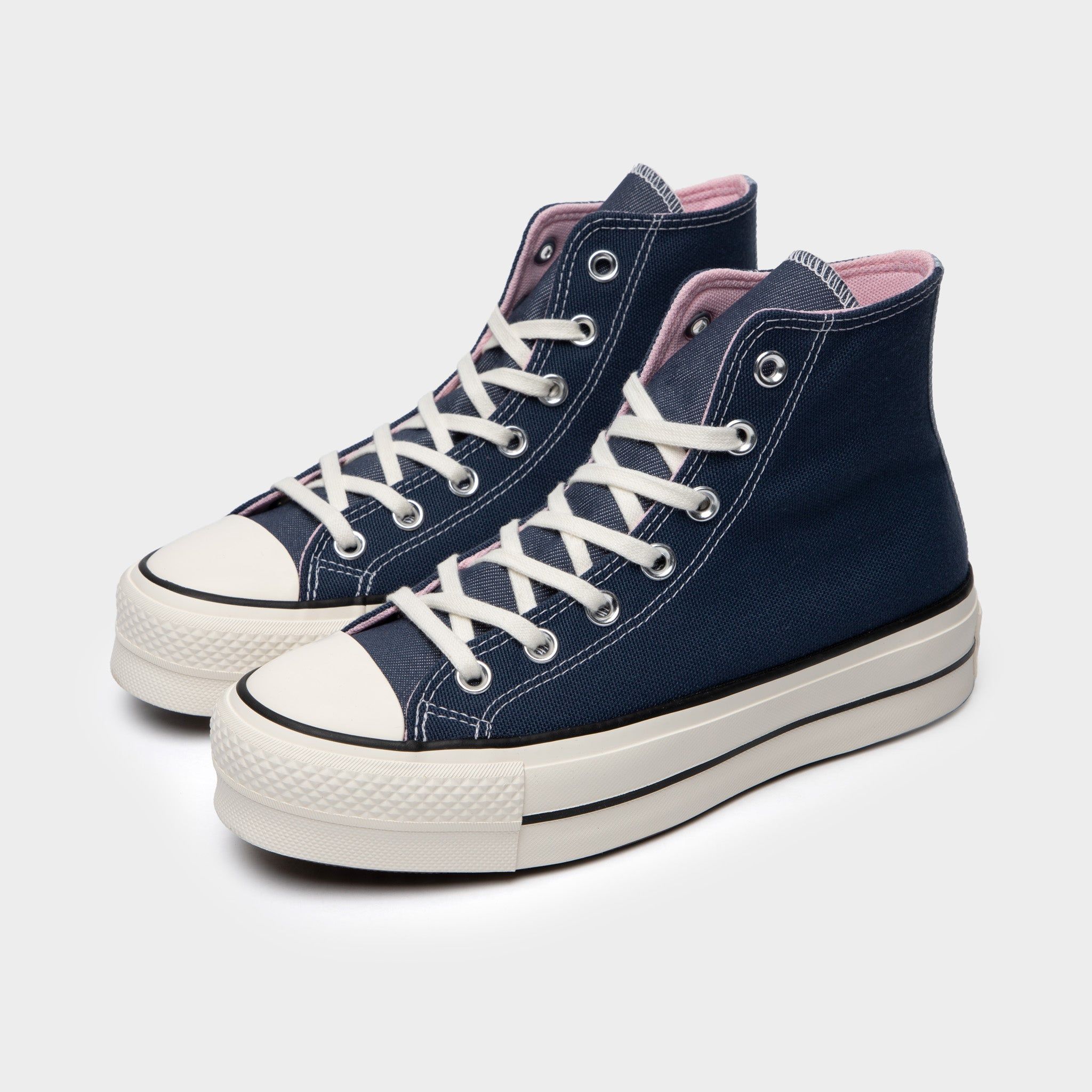 Chuck Taylor All Star Platform Denim Hi Navy / Egret - Sunrise Pink sold by JD Sports product image thumbnail 2
