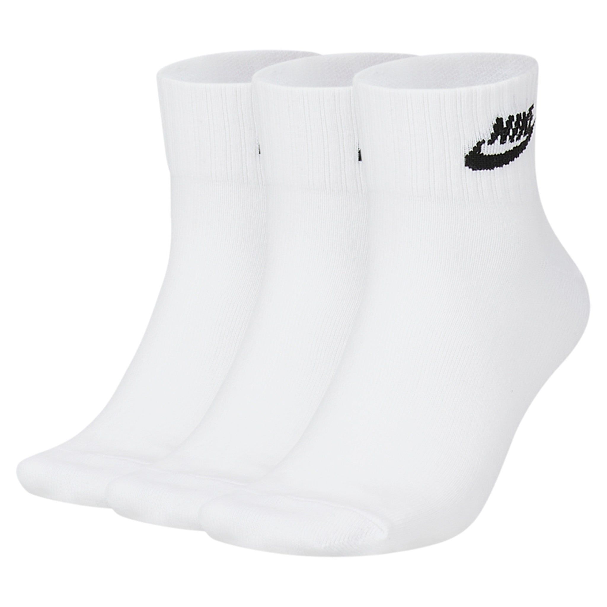 Nike Everyday Essential Ankle Socks (3 Pack) White / Black sold by JD Sports product image thumbnail 5