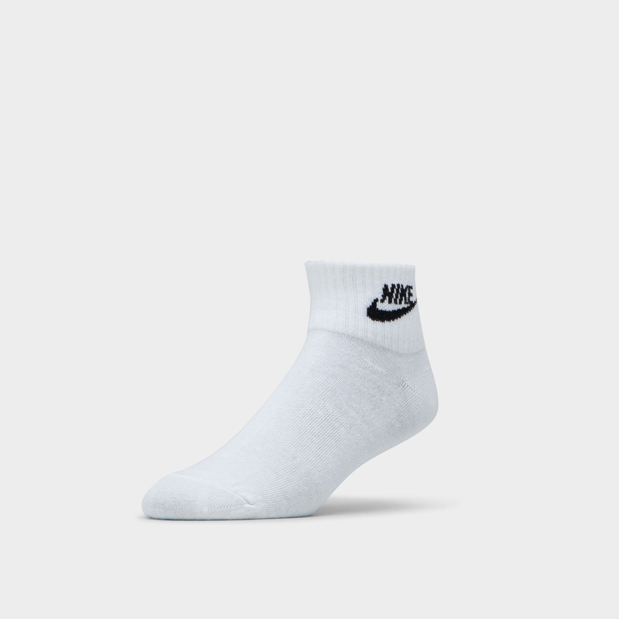 Nike Everyday Essential Ankle Socks (3 Pack) White / Black sold by JD Sports