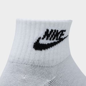 Nike Everyday Essential Ankle Socks (3 Pack) White / Black sold by JD Sports