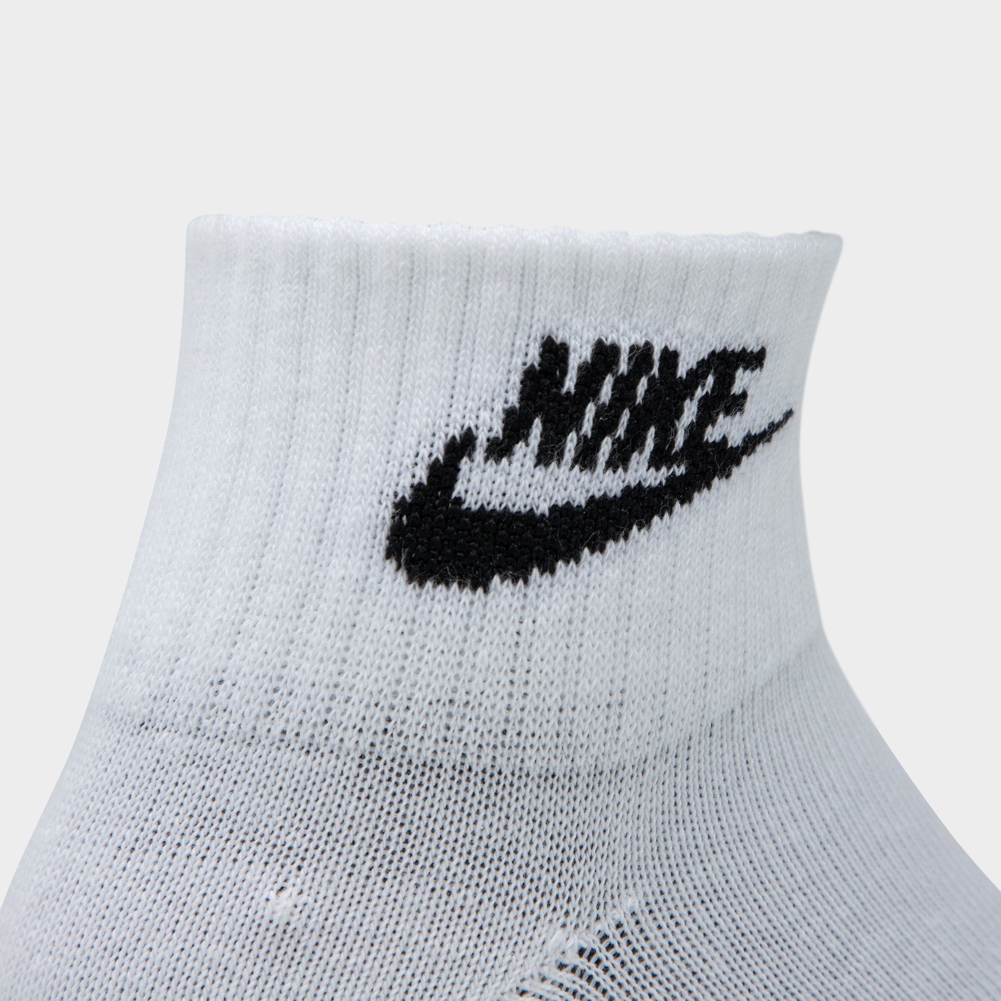 Nike Everyday Essential Ankle Socks (3 Pack) White / Black sold by JD Sports product image thumbnail 3
