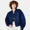 adidas Originals Women's Reversible Crop Bomber Jacket Night Indigo / Blue Fusion sold by JD Sports