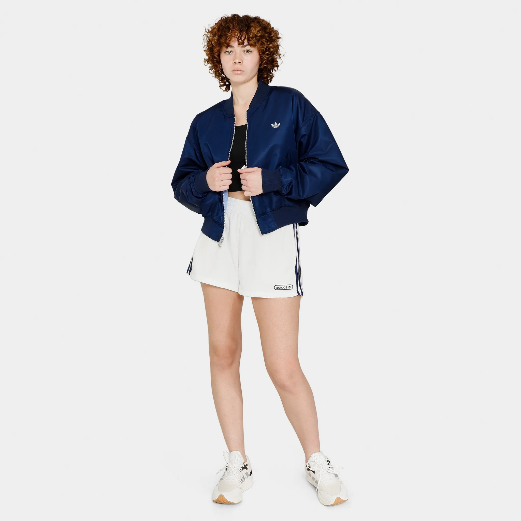 adidas Originals Women's Reversible Crop Bomber Jacket Night Indigo / Blue Fusion sold by JD Sports product image thumbnail 5