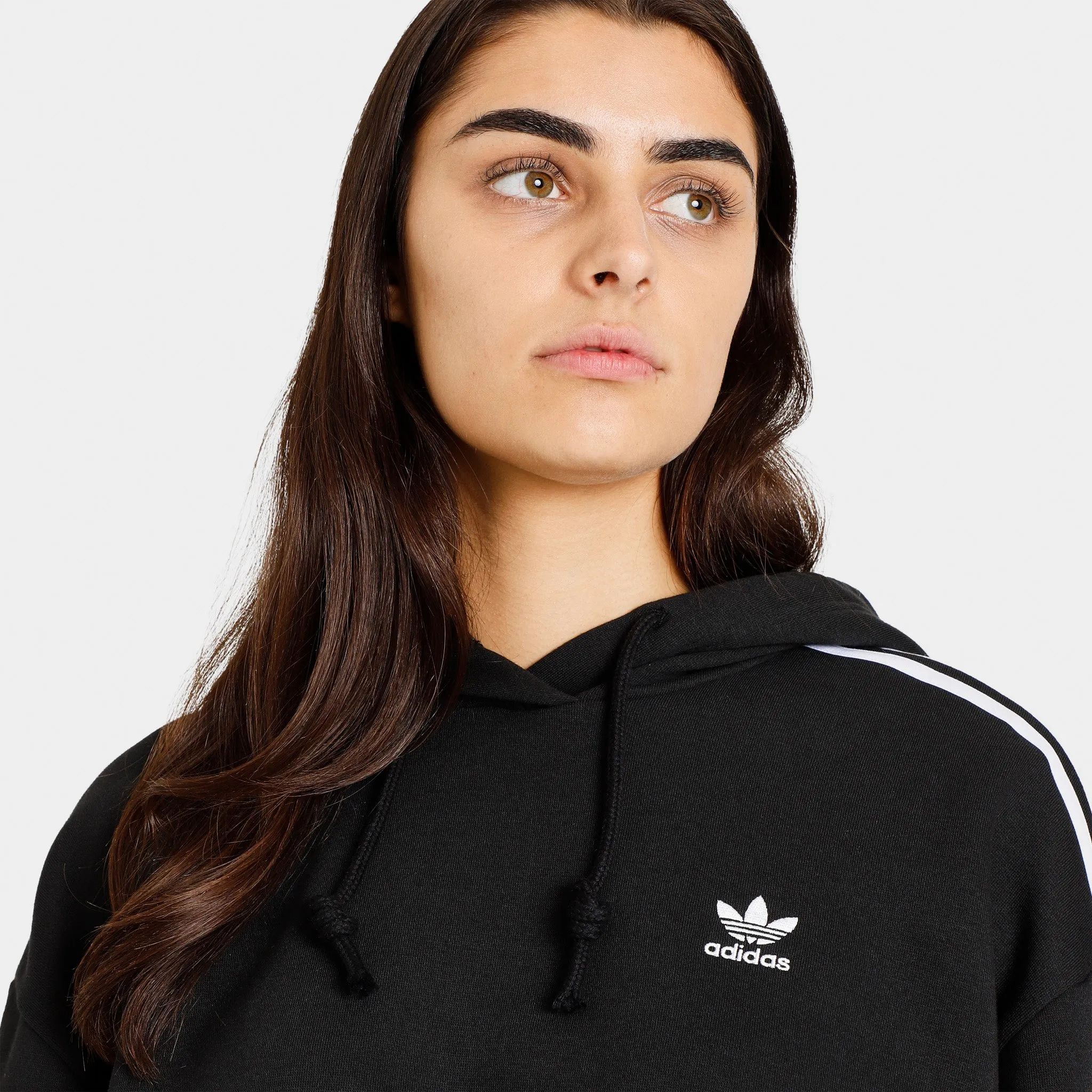 adidas Originals Women's Adicolor Classics Crop Pullover Hoodie / Black sold by JD Sports product image thumbnail 3