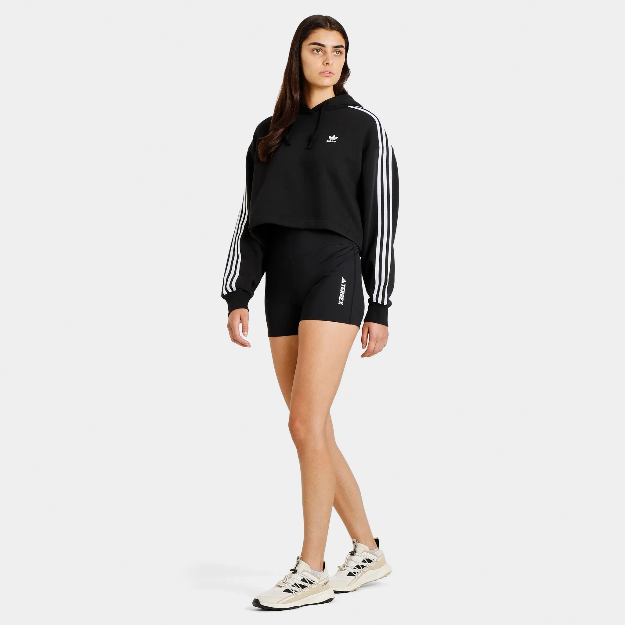 adidas Originals Women's Adicolor Classics Crop Pullover Hoodie / Black sold by JD Sports product image thumbnail 5
