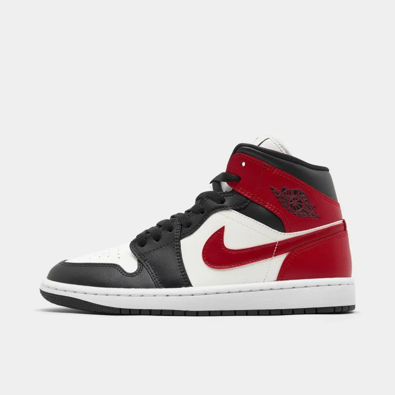 Jordan Women's 1 Mid Sail / Gym Red - Off Noir sold by JD Sports