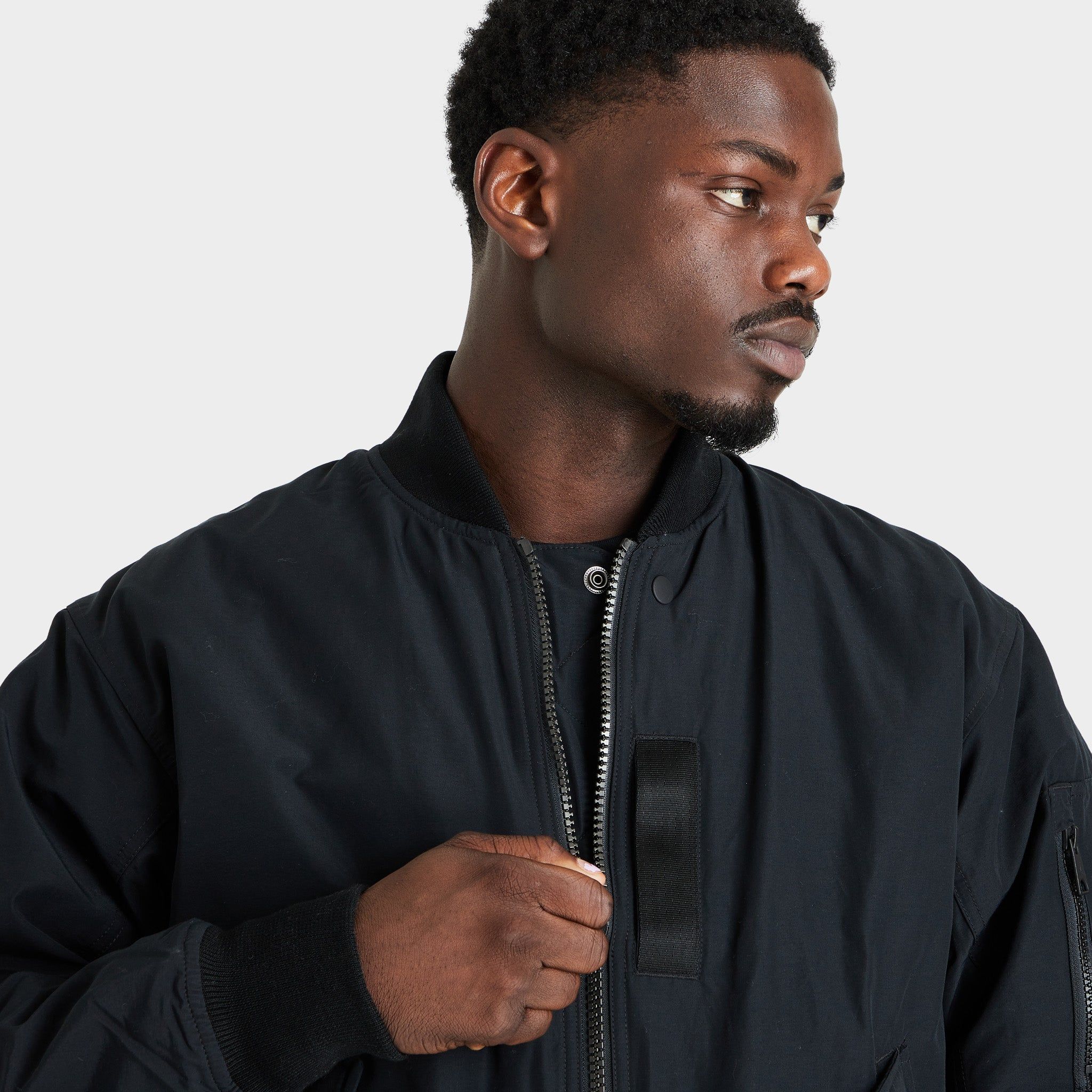 Jordan Essentials Statement MA-1 Jacket Black / Gym Red sold by JD Sports product image thumbnail 3