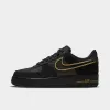 Nike Women's Air Force 1 '07 Black / Metallic Gold - Gum Light Brown sold by JD Sports