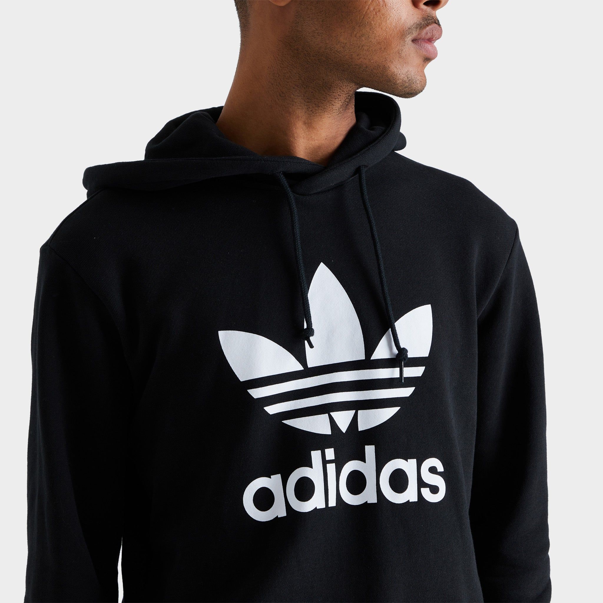 adidas Originals Trefoil Pullover Hoodie Black / White sold by JD Sports product image thumbnail 4