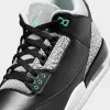 Jordan 3 Retro Black / Green Glow - Wolf Grey sold by JD Sports