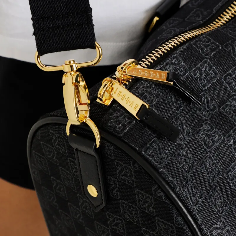 バッグ JORDAN MONOGRAM DUFFLE BAG BLACK GOLD Jordan Monogram Duffle Bag-Black/Gold