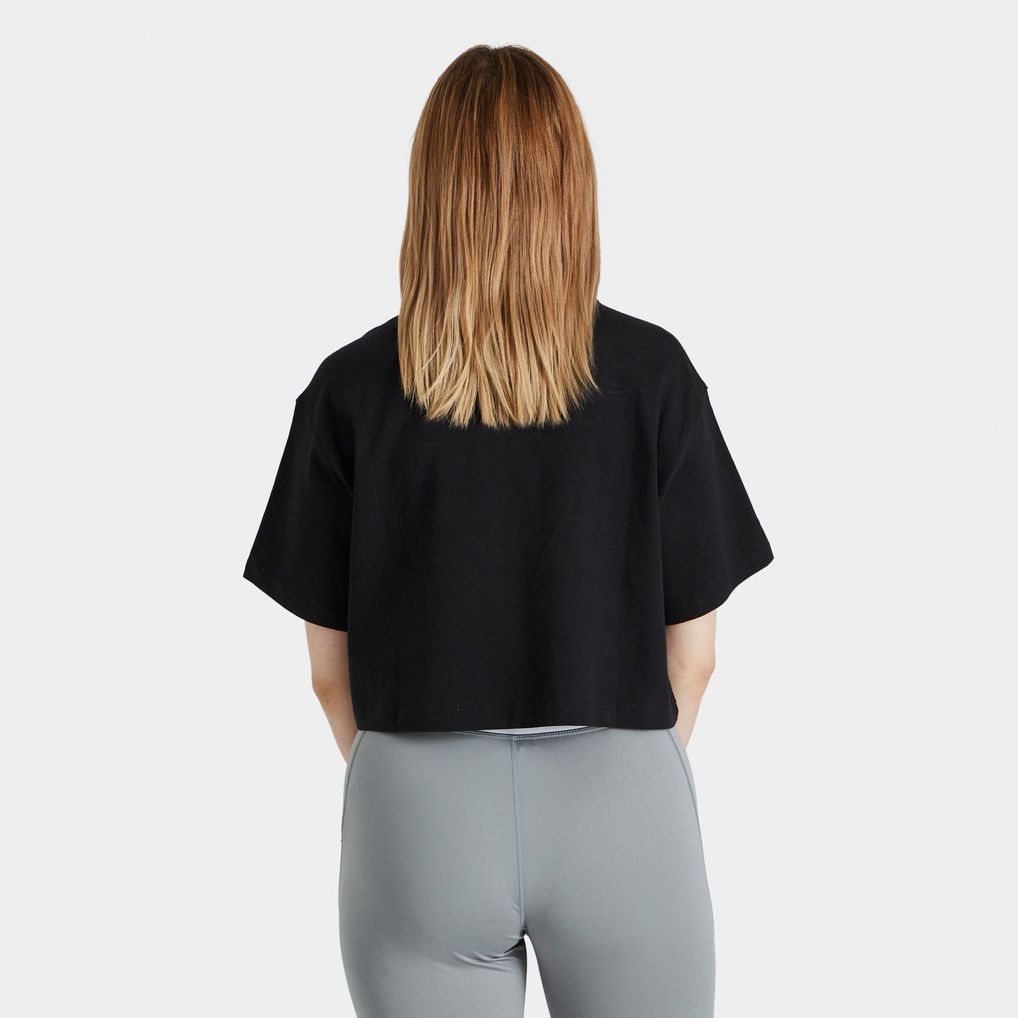 Reebok Women's Classics Cropped Big Logo T-shirt / Black sold by JD Sports product image thumbnail 2